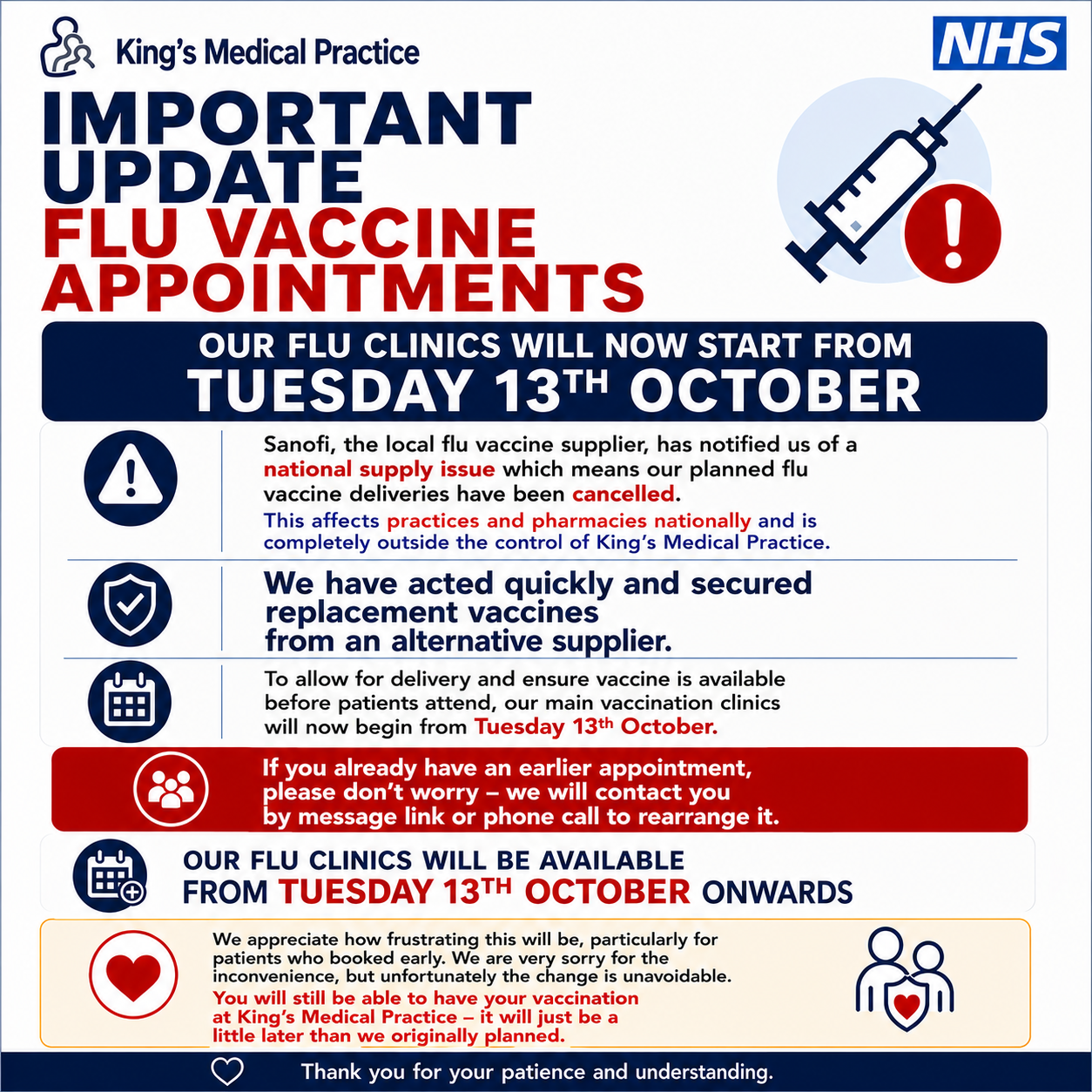 Adult flu vaccines update information.